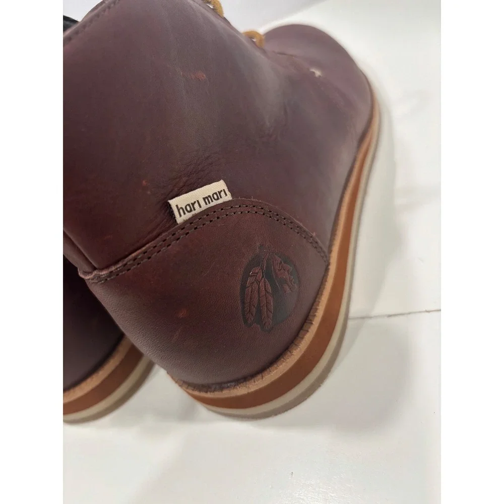 Hari Mari Nokona Leather Chukka Boots Mens 9 Canyon Brown HM-NK-BRN